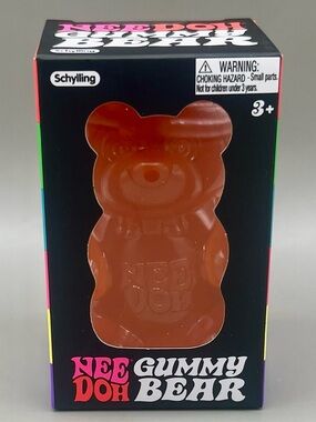 Authentic NEEDOH Gummy Bear Squishy Toy 🧡ORANGE ~ Alright, Orange!🍊 NEW in BOX